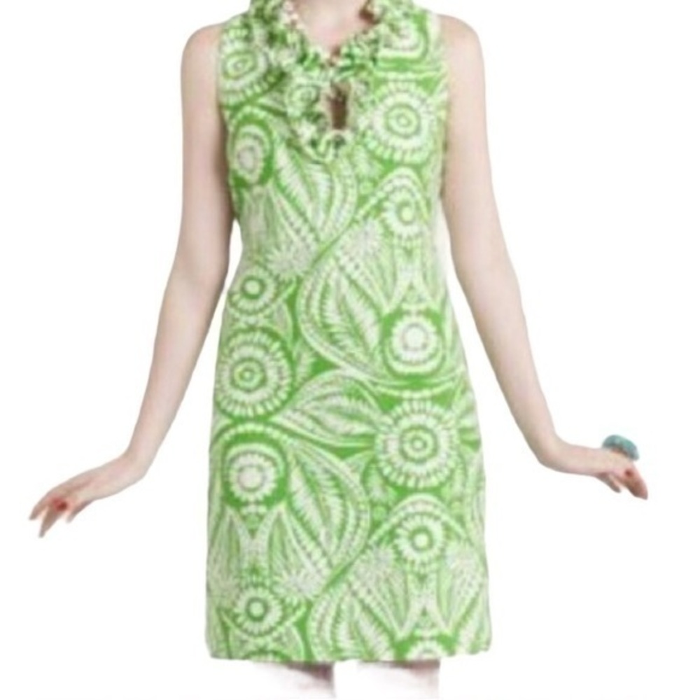 Kate spade Bonnie botanical green white sleeveless drew